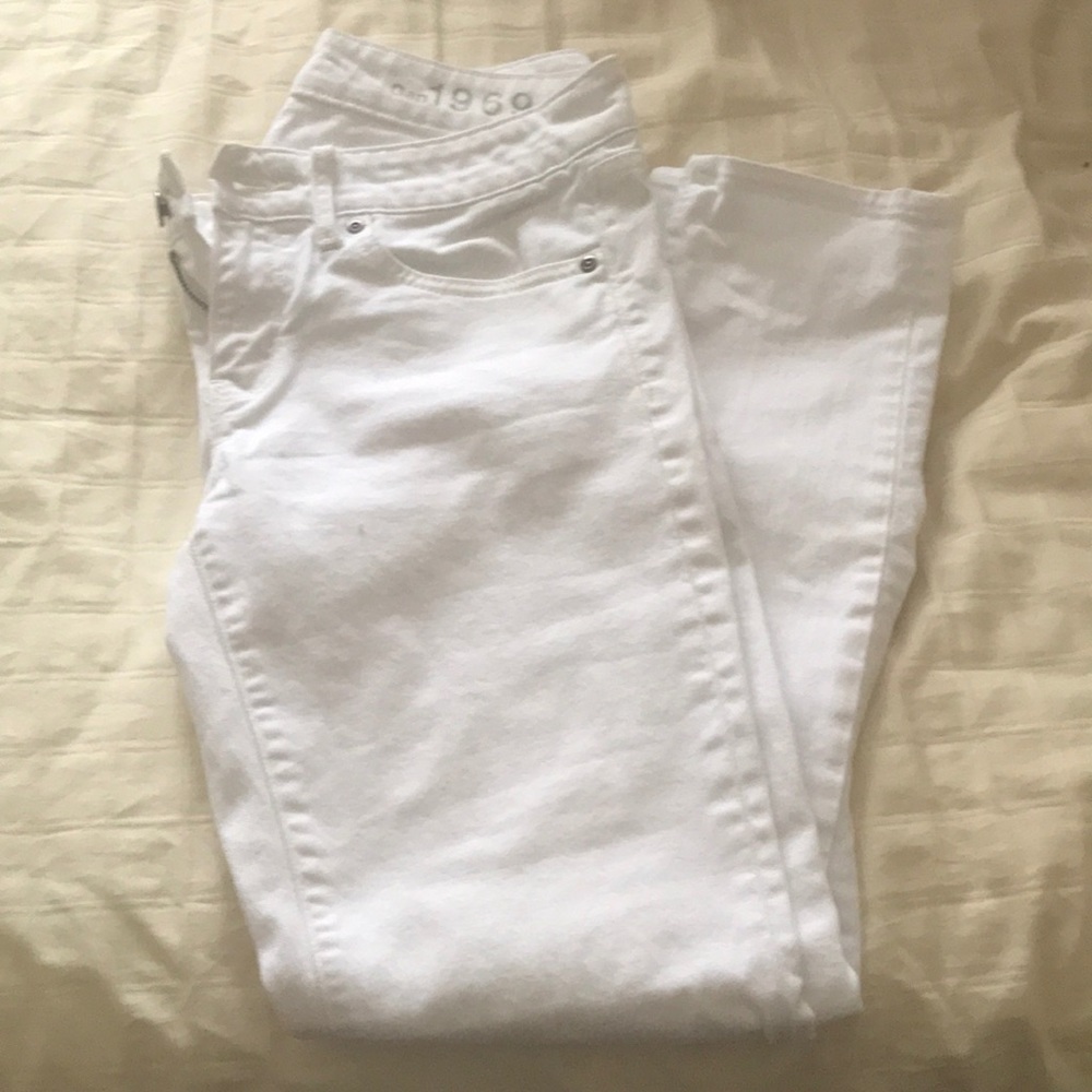 White denim from Gap.